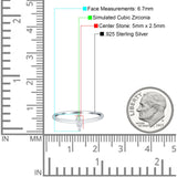 Solitaire Marquise Engagement Ring Cubic Zirconia 925 Sterling Silver