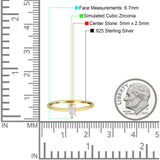 Solitaire Marquise Engagement Ring Cubic Zirconia 925 Sterling Silver