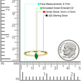 Solitaire Marquise Engagement Ring Cubic Zirconia 925 Sterling Silver