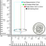 Solitaire Marquise Engagement Ring Cubic Zirconia 925 Sterling Silver