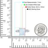 Vintage Emerald Cut Engagement Ring Simulated Cubic Zirconia 925 Sterling Silver