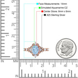 Vintage Inspired Art Deco Oval Engagement Ring Simulated Cubic Zirconia 925 Sterling Silver