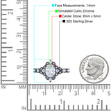 Vintage Inspired Art Deco Oval Engagement Ring Simulated Cubic Zirconia 925 Sterling Silver