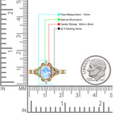Halo Art Deco Oval Natural Moonstone Engagement Ring