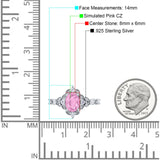 Vintage Inspired Art Deco Oval Engagement Ring Simulated Cubic Zirconia 925 Sterling Silver