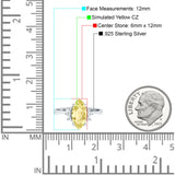 Vintage Marquise Engagement Ring Simulated Cubic Zirconia 925 Sterling Silver