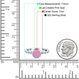 Art Deco Round Engagement Ring Simulated Cubic Zirconia 925 Sterling Silver