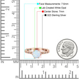 Art Deco Round Engagement Ring Simulated Cubic Zirconia 925 Sterling Silver