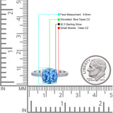 Elegant Hidden Halo Cushion Engagement Ring Cubic Zirconia 925 Sterling Silver