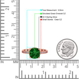 Elegant Hidden Halo Cushion Engagement Ring Cubic Zirconia 925 Sterling Silver