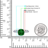 Elegant Hidden Halo Cushion Engagement Ring Cubic Zirconia 925 Sterling Silver