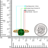 Elegant Hidden Halo Cushion Engagement Ring Cubic Zirconia 925 Sterling Silver