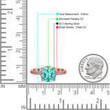 Elegant Hidden Halo Cushion Engagement Ring Cubic Zirconia 925 Sterling Silver