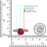 Elegant Hidden Halo Cushion Engagement Ring Cubic Zirconia 925 Sterling Silver