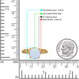 Elegant Hidden Halo Cushion Engagement Ring Cubic Zirconia 925 Sterling Silver