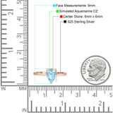 Solitaire Pear Hidden Halo Engagement Ring Cubic Zirconia 925 Sterling Silver