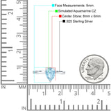 Solitaire Pear Hidden Halo Engagement Ring Cubic Zirconia 925 Sterling Silver