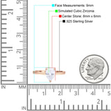 Solitaire Pear Hidden Halo Engagement Ring Cubic Zirconia 925 Sterling Silver