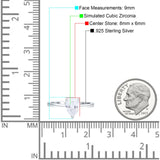 Solitaire Pear Hidden Halo Engagement Ring Cubic Zirconia 925 Sterling Silver