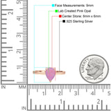 Solitaire Pear Hidden Halo Engagement Ring Cubic Zirconia 925 Sterling Silver