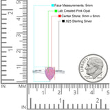 Solitaire Pear Hidden Halo Engagement Ring Cubic Zirconia 925 Sterling Silver