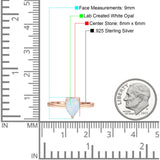 Solitaire Pear Hidden Halo Engagement Ring Cubic Zirconia 925 Sterling Silver