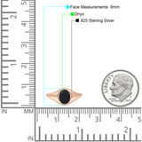 Signet Oval Thumb Ring Fashion Solid 925 Sterling Silver