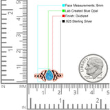 Celtic Pear Lab Opal Ring Solid Oxidized 925 Sterling Silver