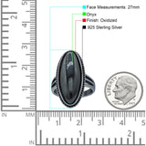 Oval New Design Thumb Ring Statement Fashion Oxidized Solid 925 Sterling Silver