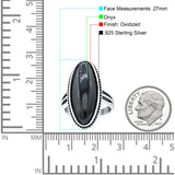 Oval New Design Thumb Ring Statement Fashion Oxidized Solid 925 Sterling Silver