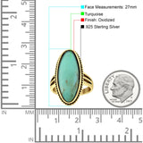 Oval New Design Thumb Ring Statement Fashion Oxidized Solid 925 Sterling Silver