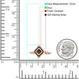 Princess Design Thumb Ring Statement Fashion Oxidized Solid 925 Sterling Silver