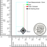 Princess Design Thumb Ring Statement Fashion Oxidized Solid 925 Sterling Silver