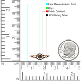 Princess Vintage Style Thumb Ring Fashion Oxidized Solid 925 Sterling Silver