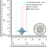 Vintage Style Marquise New Design Thumb Ring Statement Fashion Oxidized Solid 925 Sterling Silver