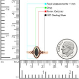 Vintage Style Marquise New Design Thumb Ring Statement Fashion Oxidized Solid 925 Sterling Silver