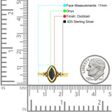 Vintage Style Marquise New Design Thumb Ring Statement Fashion Oxidized Solid 925 Sterling Silver