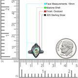 Petite Dainty Statement Fashion Pear Thumb Ring Oxidized Solid 925 Sterling Silver