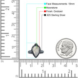 Petite Dainty Statement Fashion Pear Thumb Ring Oxidized Solid 925 Sterling Silver