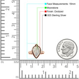 Petite Dainty Statement Fashion Pear Thumb Ring Oxidized Solid 925 Sterling Silver