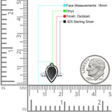 Petite Dainty Statement Fashion Pear Thumb Ring Oxidized Solid 925 Sterling Silver