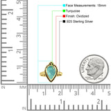 Petite Dainty Statement Fashion Pear Thumb Ring Oxidized Solid 925 Sterling Silver