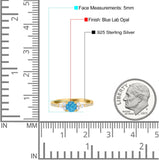 Petite Dainty Thumb Ring Round Lab Created Statement Fashion Ring Solid 925 Sterling Silver