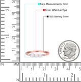 Petite Dainty Three Stone Thumb Ring Round Statement Fashion Ring Solid 925 Sterling Silver