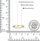 Petite Dainty Three Stone Thumb Ring Round Statement Fashion Ring Solid 925 Sterling Silver