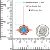 Flower Thumb Ring Round Statement Fashion Oxidized Band Solid 925 Sterling Silver