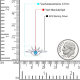 Eye Evil Thumb Ring Round Statement Fashion Ring Band 925 Sterling Silver