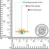 Eye Evil Thumb Ring Round Statement Fashion Ring Band 925 Sterling Silver