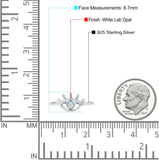 Eye Evil Thumb Ring Round Statement Fashion Ring Band 925 Sterling Silver