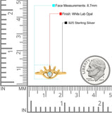 Eye Evil Thumb Ring Round Statement Fashion Ring Band 925 Sterling Silver